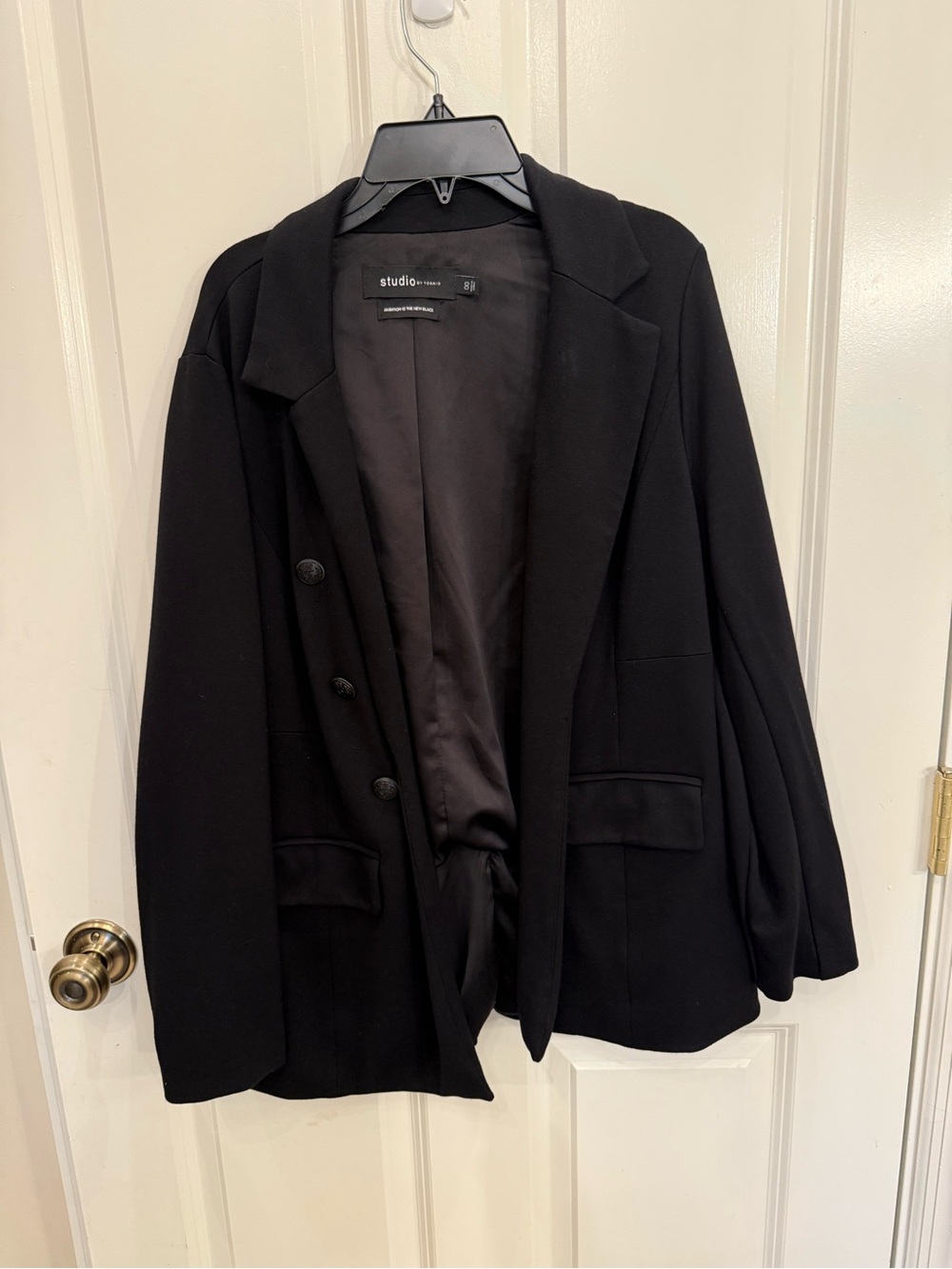 Studio by Torrid Black Open Front Blazer Jacket Size 00